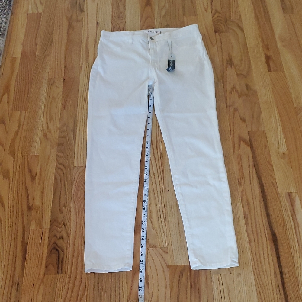 J Brand Women's High Rise Jeans in White